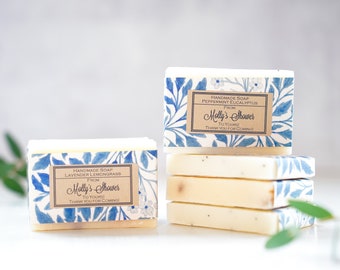 Custom Label Bridal Shower Favors - Handmade Handmade Soap Favors