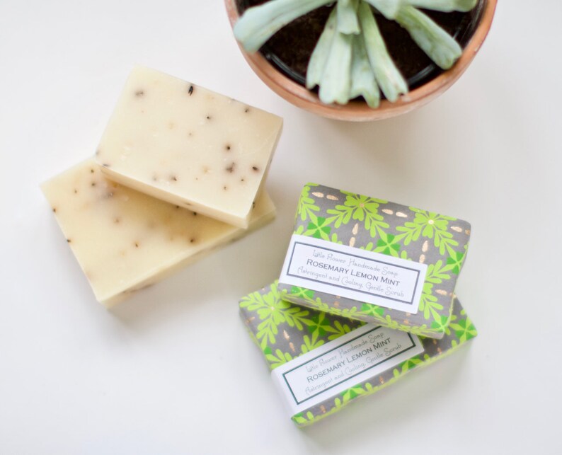 Bar Soap Rosemary Lemon Mint Homemade Soap Handmade Soap Etsy UK
