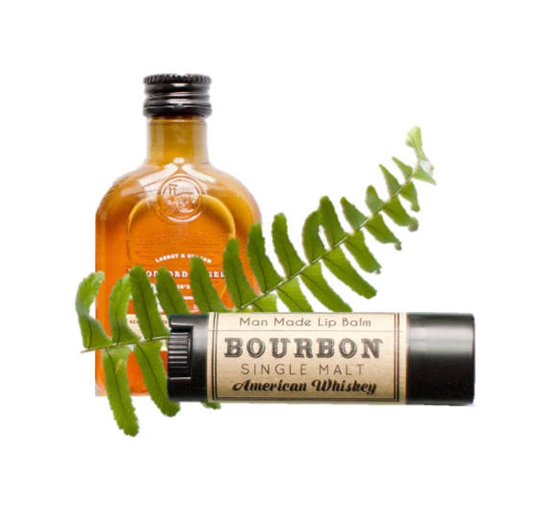 Gift for Him Bourbon Whiskey Lip Balm Stocking Stuffer for men women Christmas Gift Idea adults 2023 chapstick image 1