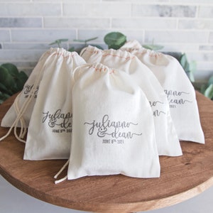 10 Customized Wedding Bridal Showers Favor Rustic Soap Gift Sets Natural Lip Balm Soap and bath salt Gift Set drawstring linen floral bag image 5