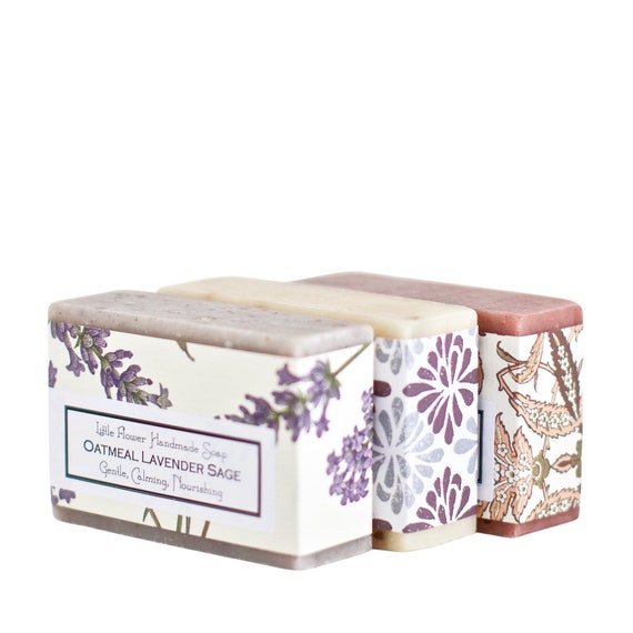3 Bars Natural Essential Oil Bar Soap Bath and Beauty Soaps Etsy