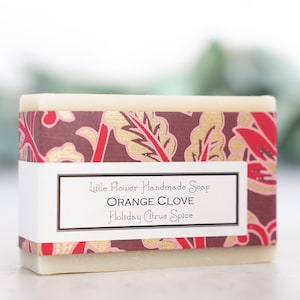 Orange Clove Bar Soap, Natural Soap, Handmade Soap, Homemade Soap, All Natural soap 3.5 oz Bar