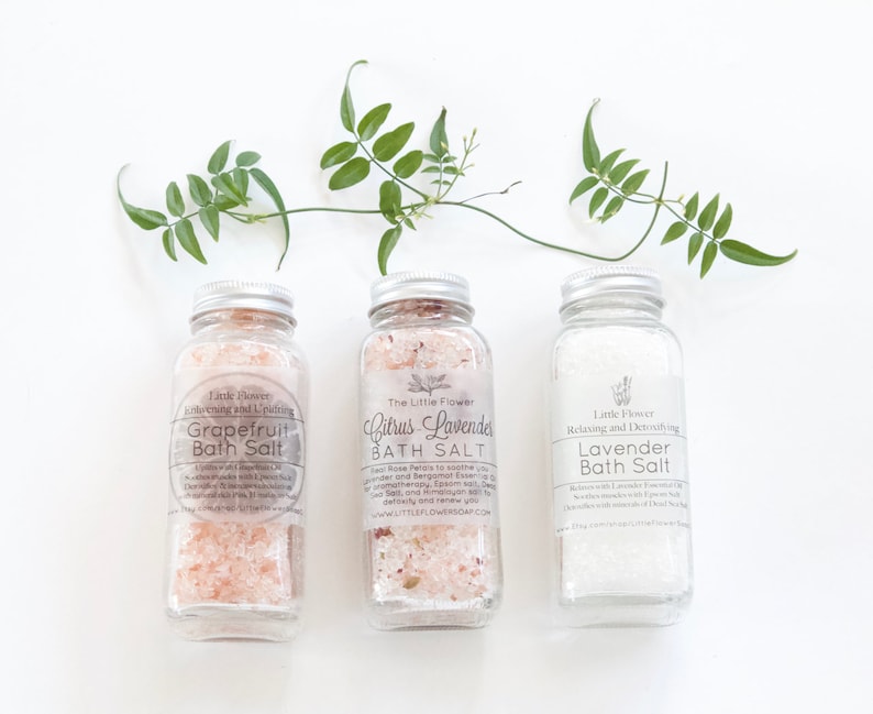 Natural Skin Care Bath Salts Mothers Day Gift for Her Bath Etsy
