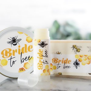 Bride To Bee - Honey Bee, Lavender, Clementine or Peppermint bridal shower announcement party favors, Bee theme candle, soap, chapstick gift