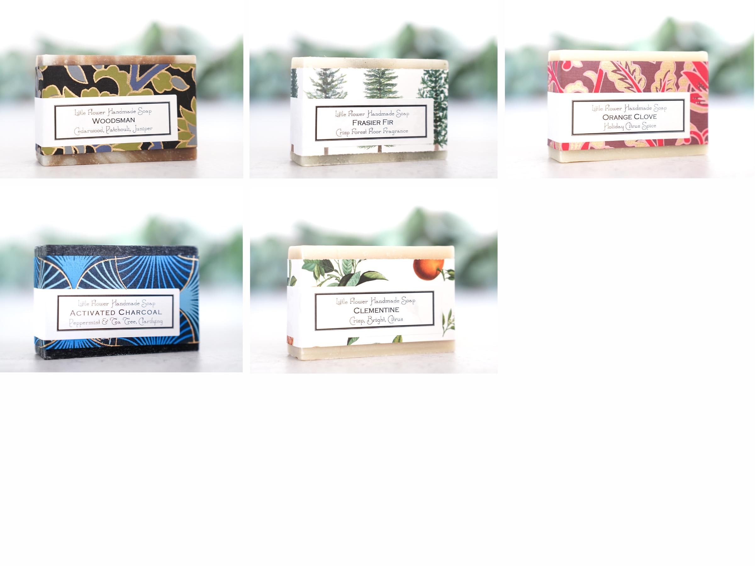 Set of 3 Handmade Natural Bar Soap - Gifts for Women and Men