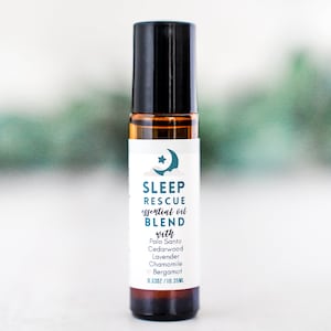 Sleep Rescue Essential Oil Blend Aromatherapy Roll-on, Natural Essential Oil perfume roll on, aromatherapy blend, handmade perfume