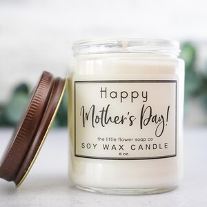 Mothers Day Candle and Soap Gift Basket, Personalized Mom Gift from daughter son baby for Mother in Law mother and son gift ideas box afbeelding 4