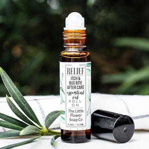 RELIEF - Anti-Itch bug bite Aftercare Natural Essential Oil perfume roll on, aromatherapy blend, handmade perfume, perfect gift for all