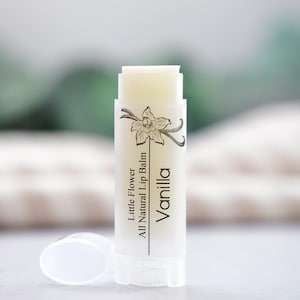 Vanilla Lip Balm - Natural Chapstick, Lip Balms Shea butter, Flavored Lip Balm, Handmade Lip Care, Moisturizing Chapstick, Lip Butter