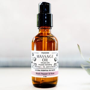 Passion Massage Oil - Black Pepper Rose