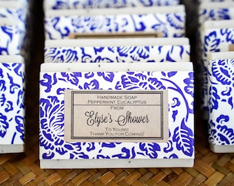 Custom Party Favors - Personalized Wedding Favors - Baby Shower Favors, Custom Label Bridal Shower Favors - Handmade Natural Soap Favors