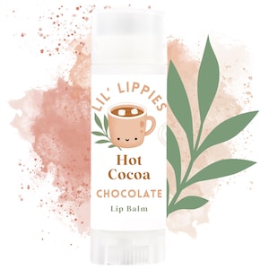 gifts for kids boys Hot Cocoa Lip Balm - Lil' Lippies Unique Kids Chapstick - Stocking Stuffers for kids Handmade hot chocolate gifts