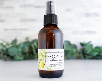 Lemon Rosewood Essential Oil Room Room Spray - 4oz bottle, bath and home decor, body spray, linen spray, aromatherapy