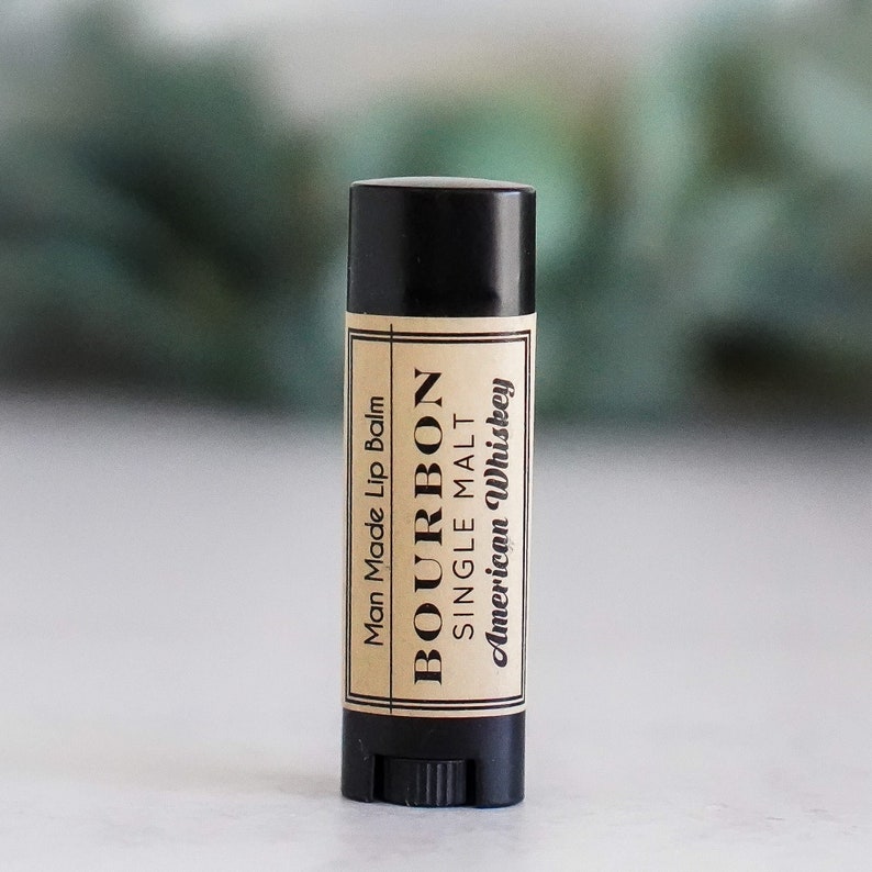 Bourbon Lip Balm, Mens Gifts, Dad Gift, Gifts for beer and wine lovers, Gift For Dad, for Foodies, Gifts for whiskey lovers, All Natural image 1