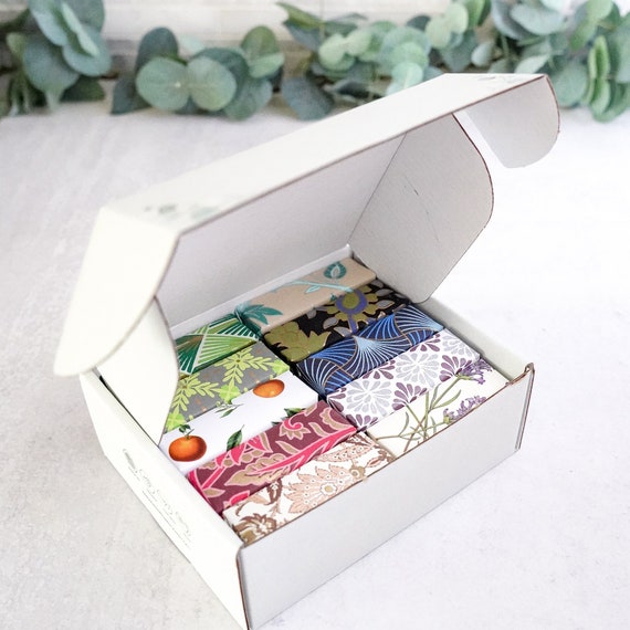 Gift Box of 10 Artisan Essential Oil Soaps - Birthday or Christmas Gift for her, Handmade Natural Bar Soap, Homemade, Hand Soap, Best friend