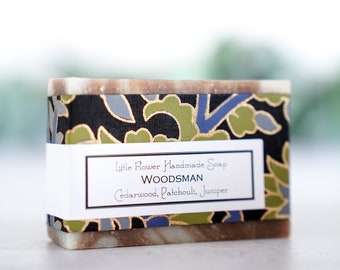 Bar Soap, Woodsman Soap, Groomsman gift, fathers day gift, boyfriend gift, gifts for men, anniversary gift, gifts for boyfriend, dad gift