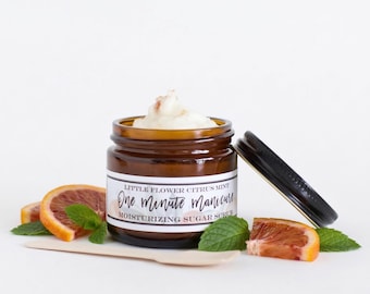 2oz Citrus Mint Sugar Scrub - Exfoliating Sugar Scrub, Handmade Sugar Scrub, All Natural Scrub, Sugar Scrub Gift, Exfoliating Scrub