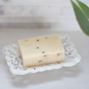 The Little Flower Soap Co Handmade Bar Soap Lavender Lemongrass essential oil artisan cold process soap image 8