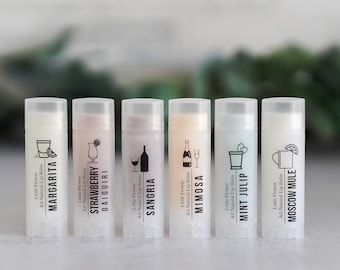 Craft Cocktail Lip Balm Chapstick funny gift for women white elephant, secret santa sister stocking stuffer bachelorette party gifts for her