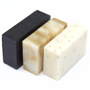 Set di 3 saponi da bar Stocking Stuffers regalo padre Regalo per uomini, sapone da uomo, processo naturale a freddo tutto sapone naturale fidanzato Manly Soaps