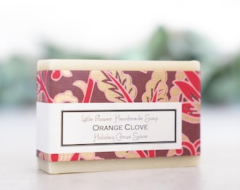 Orange Clove Bar Soap, Homemade soap, Handmade soap, Natural Soap, Natural skincare, soaps, essential oil soap, gift soap, spa gift