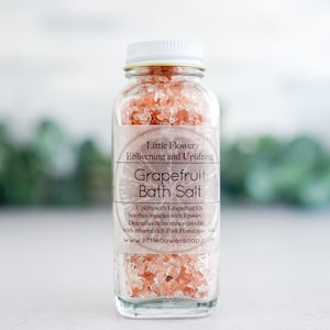 Pink Grapefruit Bath Salt, Pink Grapefruit Himalayan soak, Relaxation Gift, Citrus and epsom, Bath Bomb, Gift for mom, natural