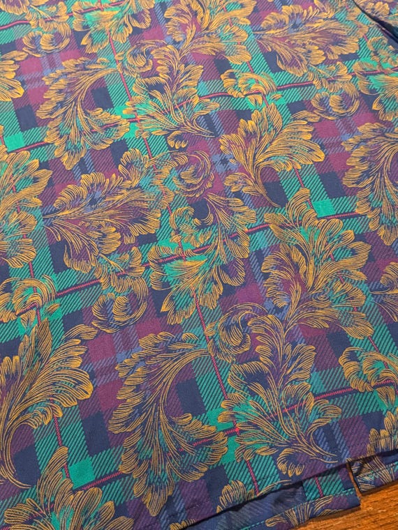 Vintage 1980s Pendleton Purple Patterned Blouse -… - image 6