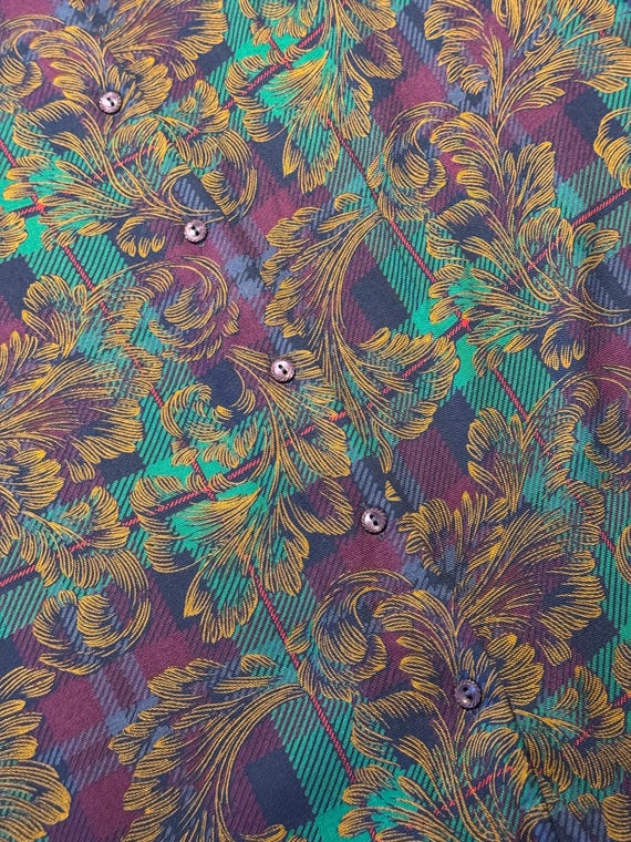 Vintage 1980s Pendleton Purple Patterned Blouse -… - image 3