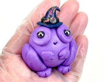 Handmade Witch Frog sculpture
