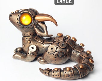 MADE TO ORDER Custom Steampunk Dragon Sculpture