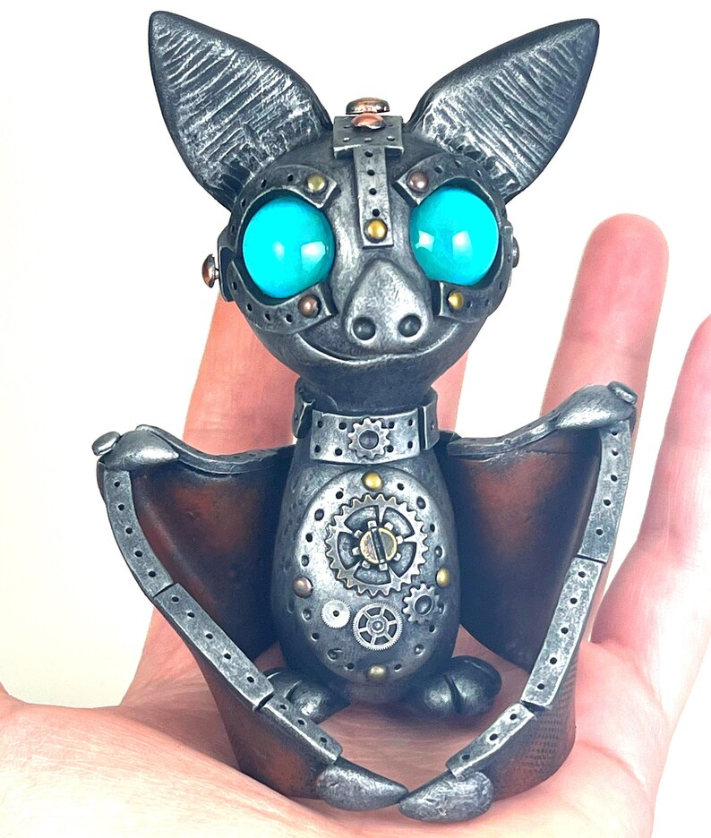 MADE TO ORDER Custom Steampunk Bat Sculpture Handmade Unique - Etsy