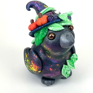 Handmade Witchy Crow sculpture one of a kind ooak