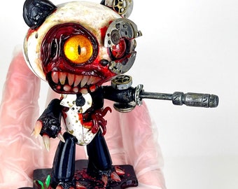 Horror Gundam BearGuy Handmade Steampunk Sculpture