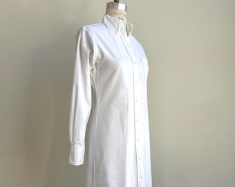 Thom Browne Oxford Button-Up Shirt Dress | Size XS