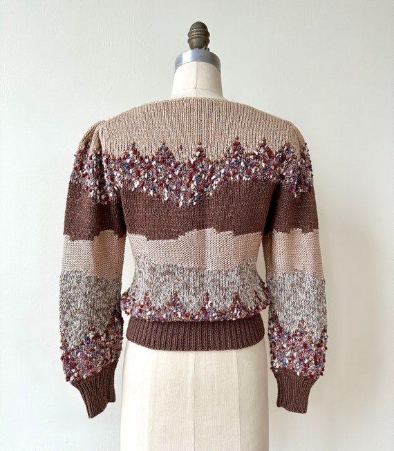 Vintage Nannell Handknit Intarsia Sweater | Small - image 4