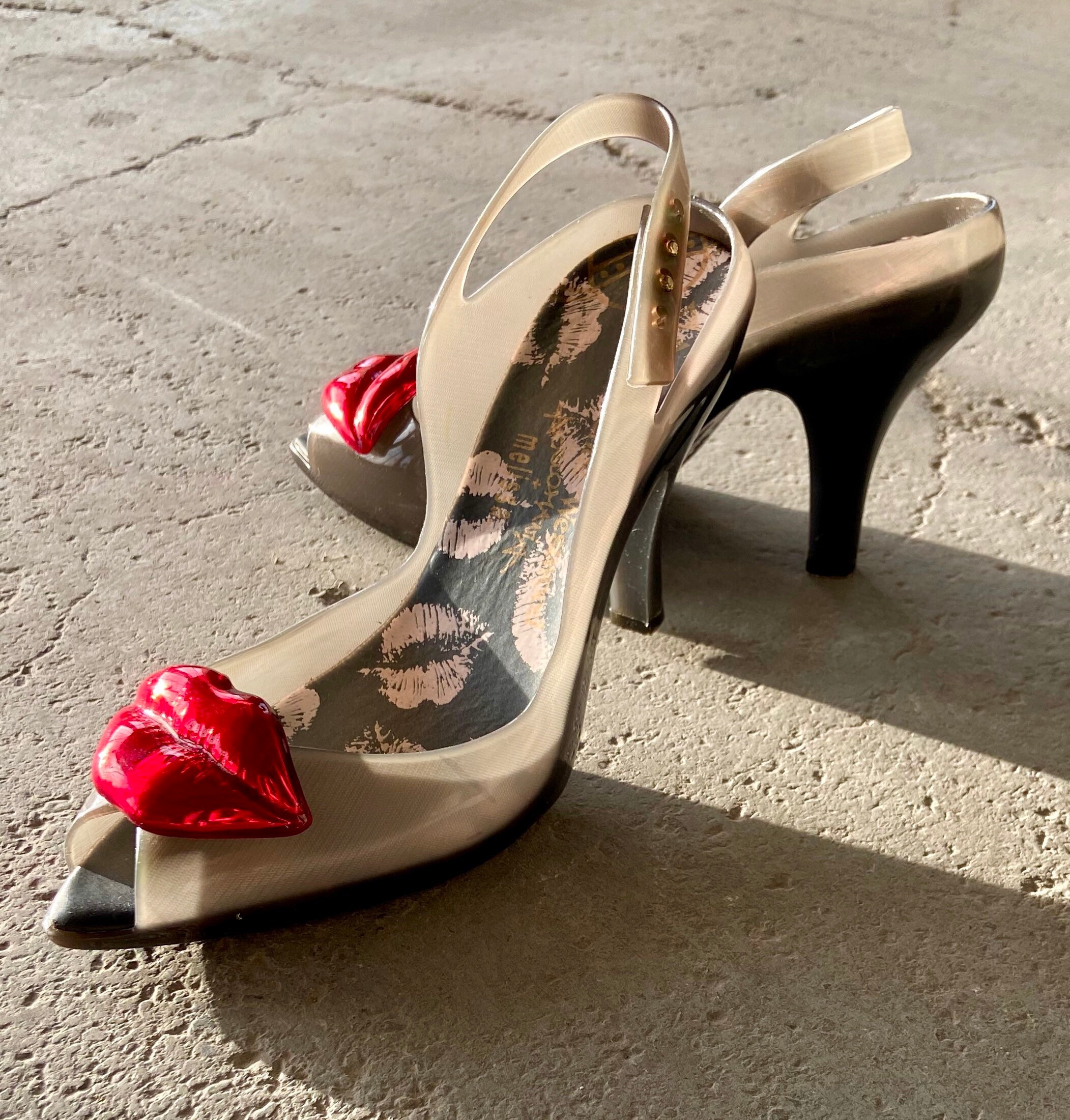 【極美品】Vivienne Westwood melissa 24cm Melissa l Vivienne Westwood Anglomania Novelty Jelly Heart