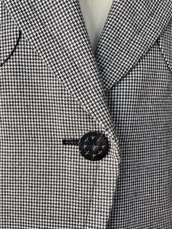 Vintage YSL Rive Gauche Houndstooth Blazer | Size… - image 7