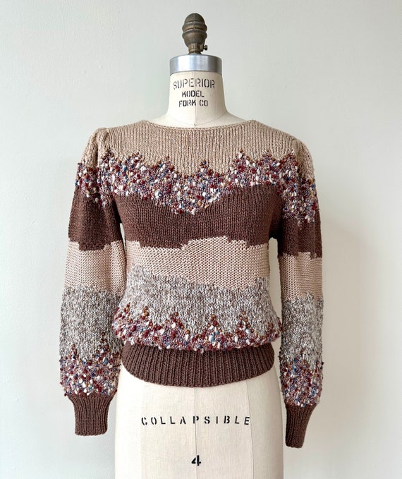 Vintage Nannell Handknit Intarsia Sweater | Small - image 2