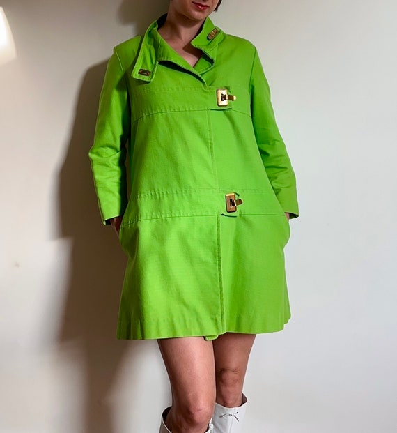 1960s Neon Green Mod Clasp Jacket | Medium - image 6