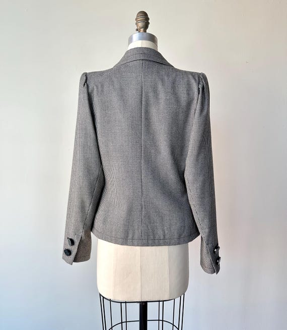 Vintage YSL Rive Gauche Houndstooth Blazer | Size… - image 5