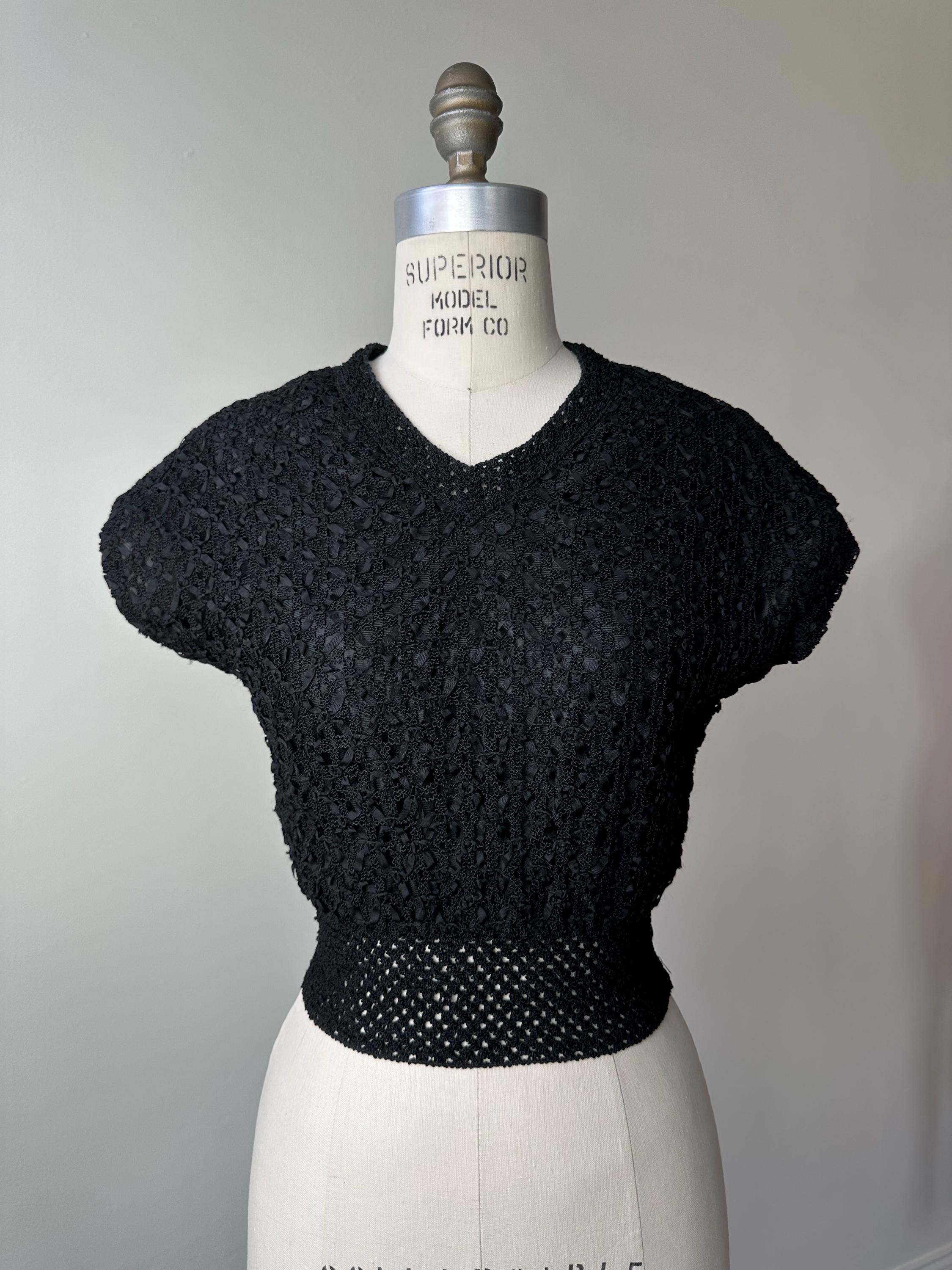 Ribbon Knit Top - Etsy