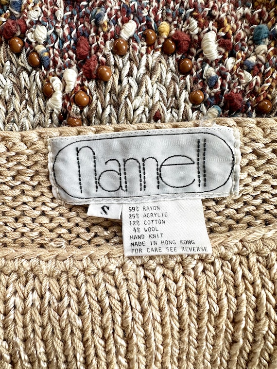 Vintage Nannell Handknit Intarsia Sweater | Small - image 6