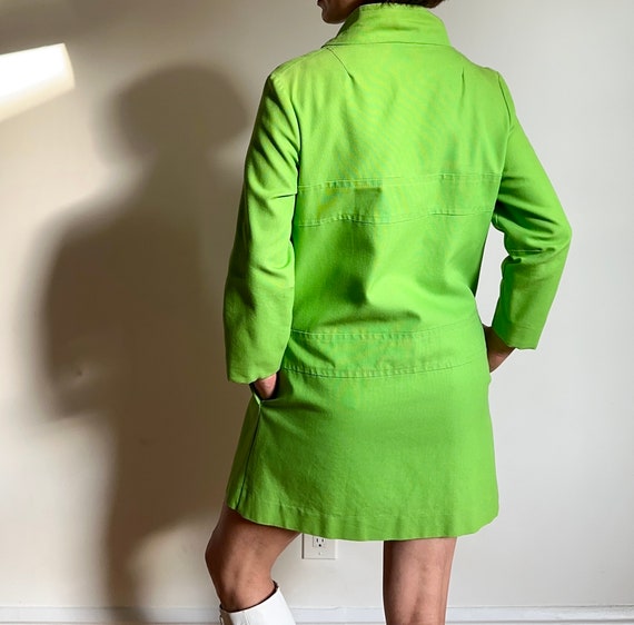 1960s Neon Green Mod Clasp Jacket | Medium - image 7