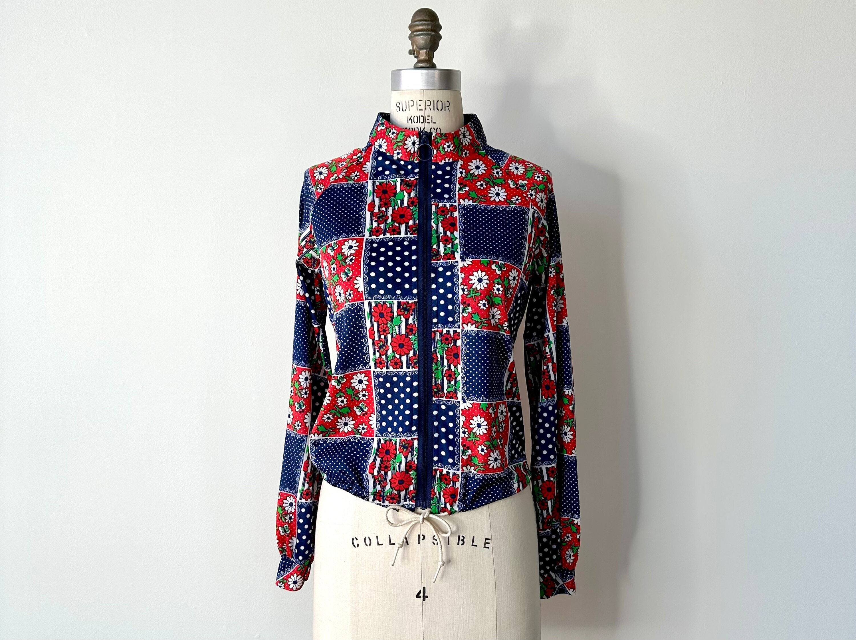 Vintage 1970s Floral Patchwork Jacket | Small - Etsy