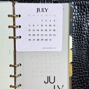 Square Calendar Dashboard Inserts (Oct 2026-Oct 2027) image 4