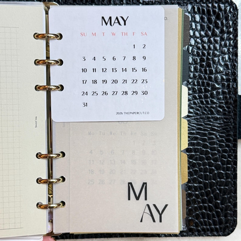 Square Calendar Dashboard Inserts (Oct 2026-Oct 2027) image 5