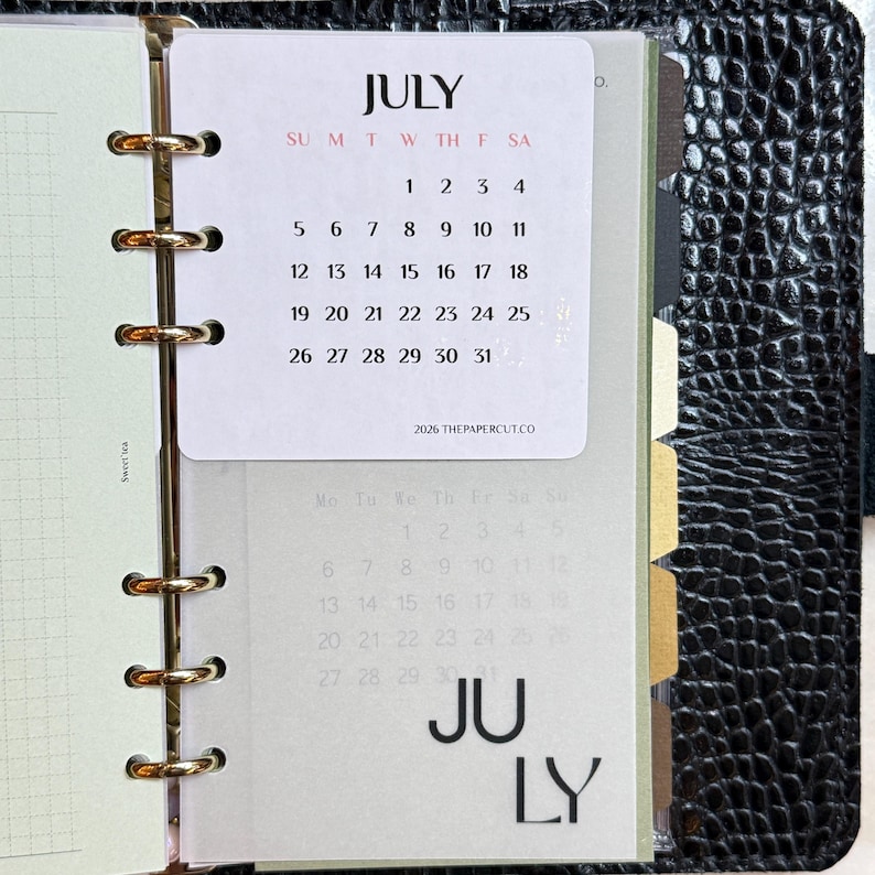 Square Calendar Dashboard Inserts (Oct 2026-Oct 2027) image 4