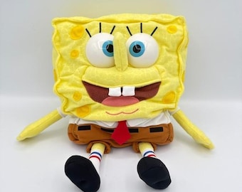 Nickelodeon SpongeBob Kanciastoporty Pluszowa Uniseksowa Średnia Żółta Mówiąca Figurka Zabawkowa