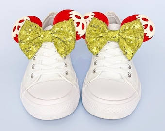 Mouse Ears For Trainers | Vacation Shoe Charms | Halloween Sneaker Accessories | Poison Apple Shoe Ears