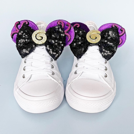 Mouse Ears For Trainers | Vacation Shoe Charms | Sneaker Accessories | Ursula Inspired Sequin Bows